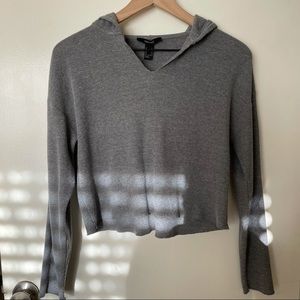 Forever 21 cropped waffle weave sweater